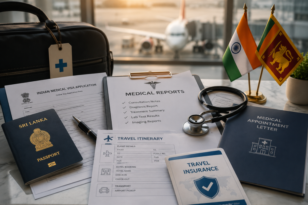 Documents You Need to Travel to India for Medical Treatment from Sri Lanka
