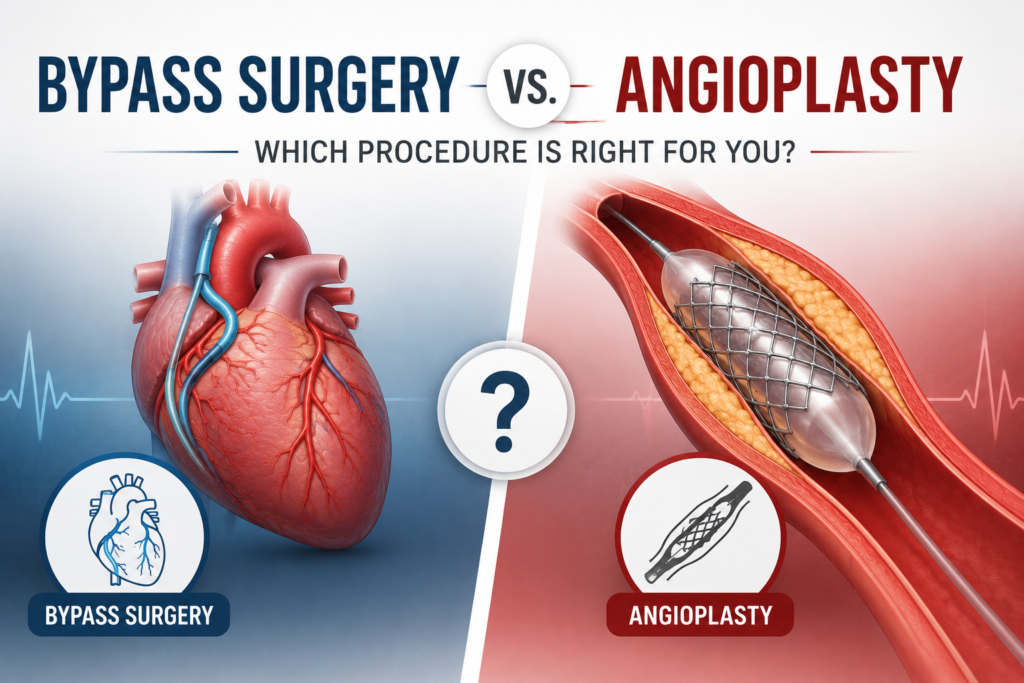 bypass surgery vs angioplasty for Sri Lankan patients